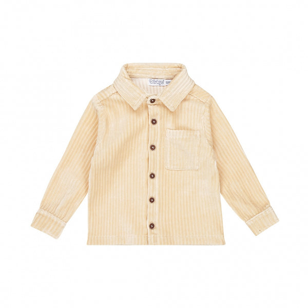 baby hemdje warm ecru rib dirkje