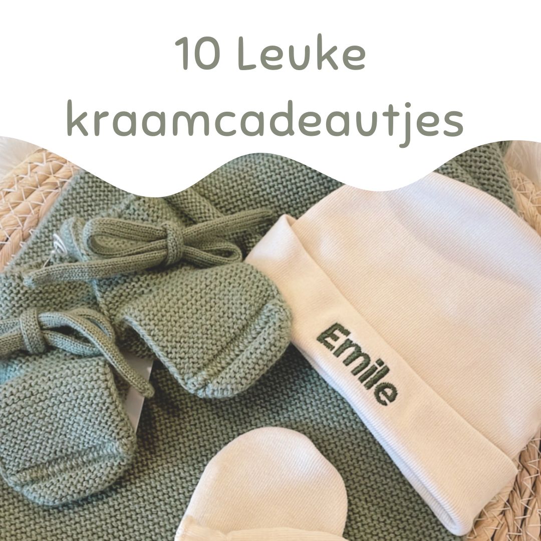 gepersonaliseerde kraamcadeaus - babymuts - krabwantjes - babyslofjes