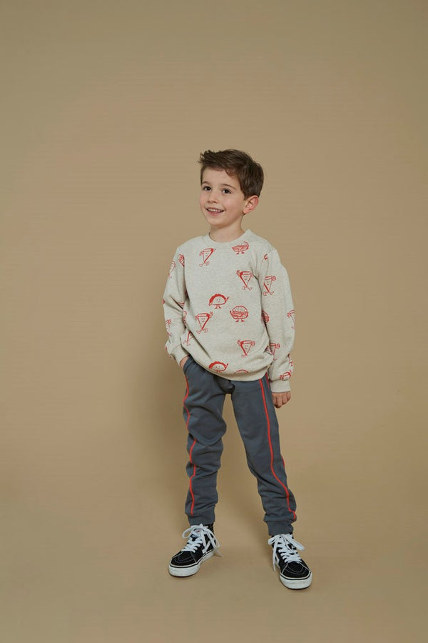 Sturdy sweater 'couch club' stoere jongens sweater met print