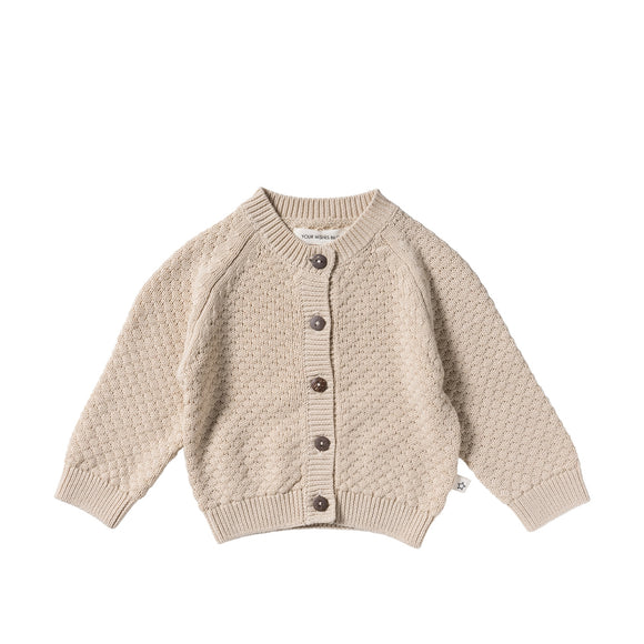baby vestje ecru 