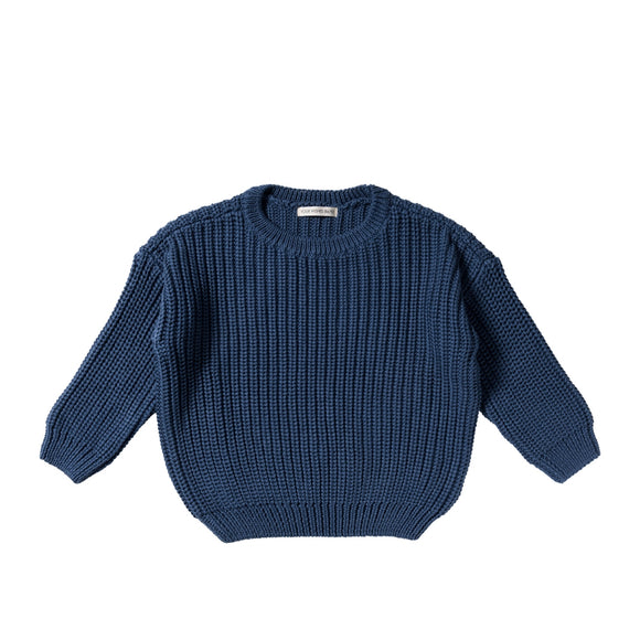 gebreide jongenstrui donkerblauw
