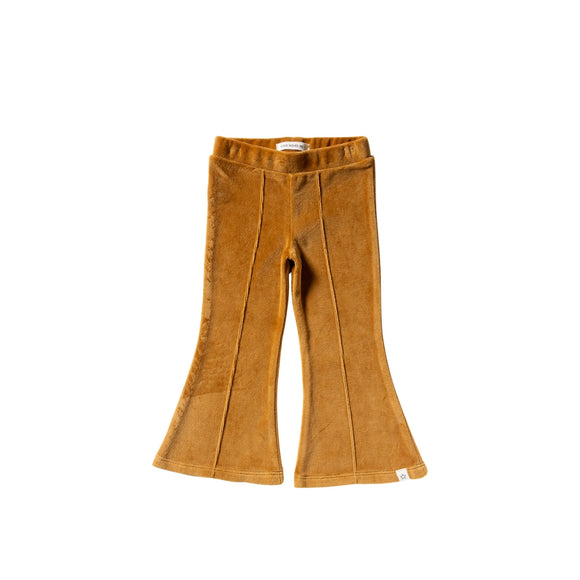 meisjes broek in velours bruin 