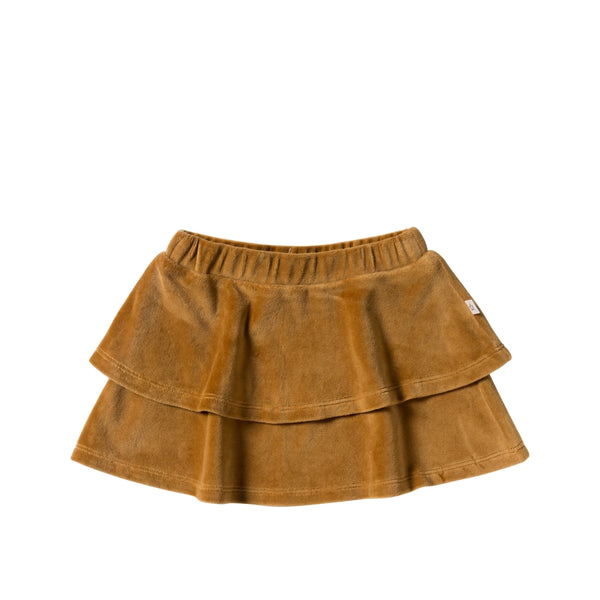 meisjes rok bruin velours
