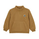 jongens trui met fleece bruin 