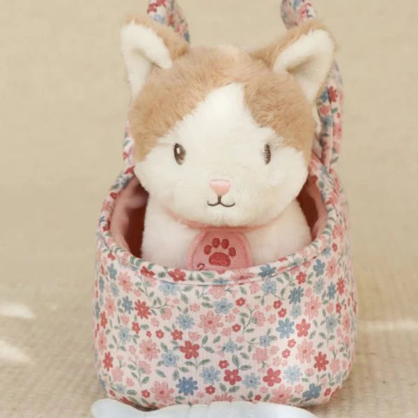 Little Dutch knuffelkat Marley in tas voor kinderen
